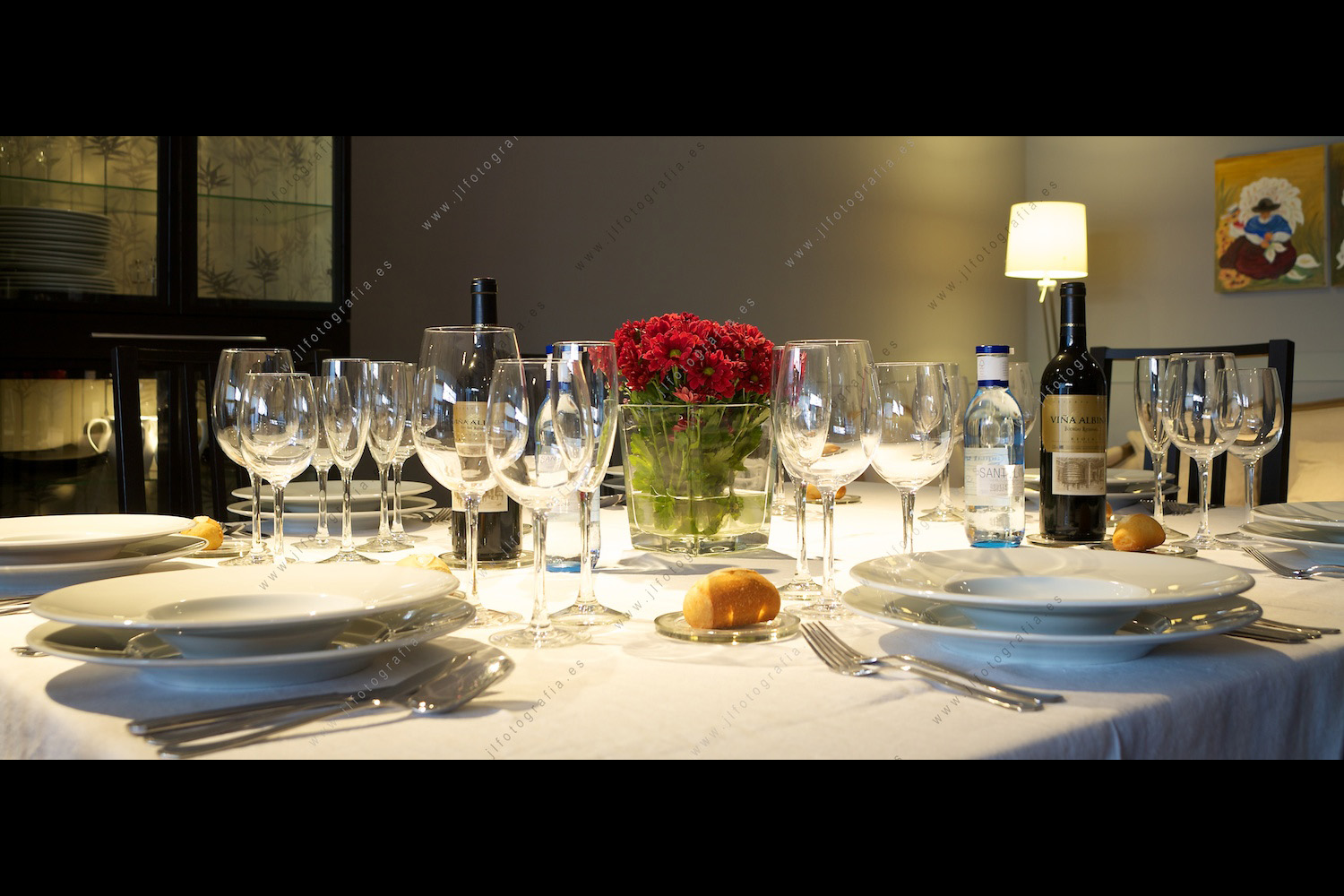 Vista de mesa del Restaurante Tía Caterina