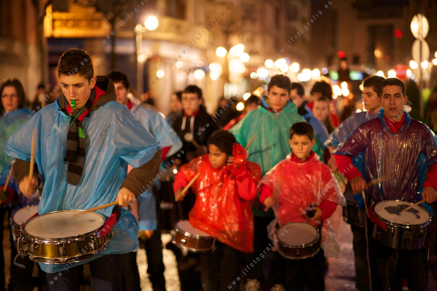 La banda de musica de la procesión