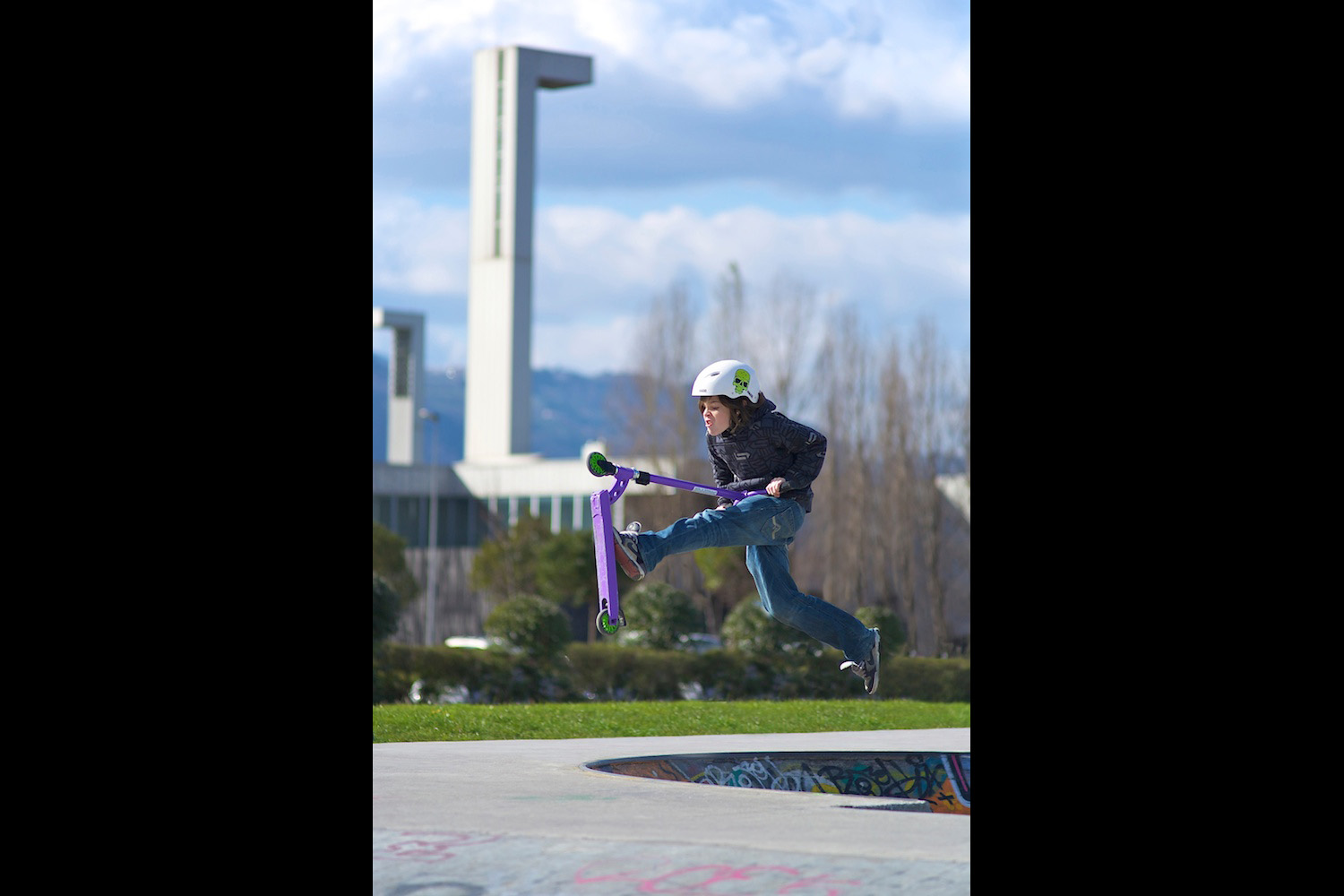 Salto con monopatín