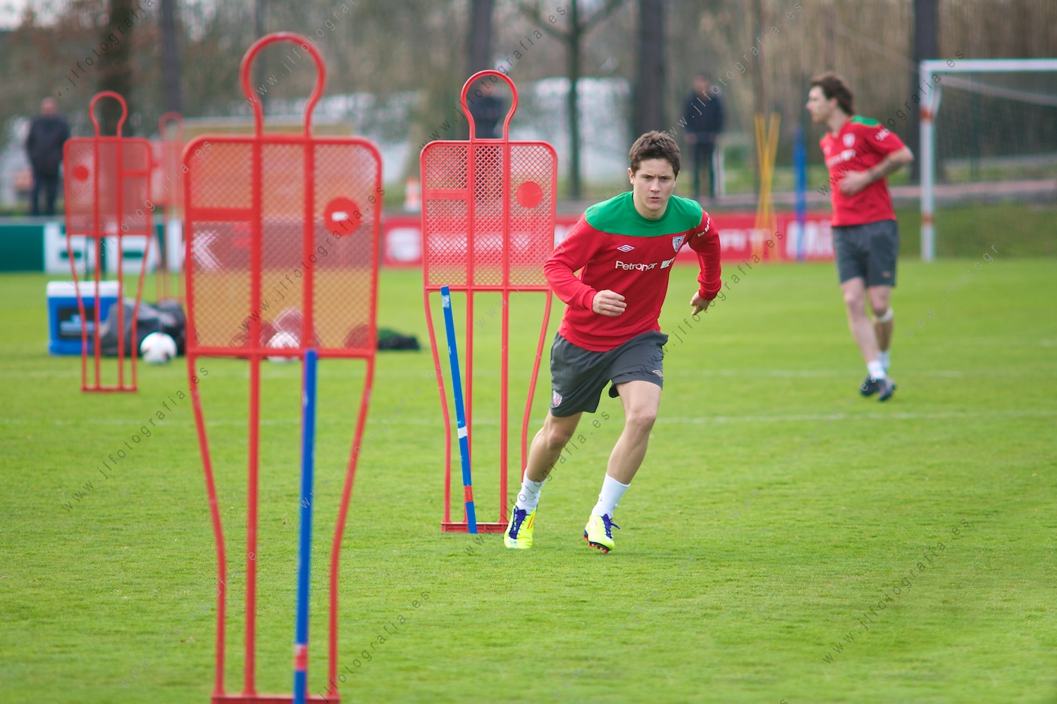 Ander Herrera, entrenando.