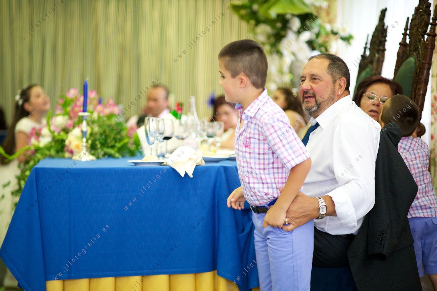 Escena del niño ciego.