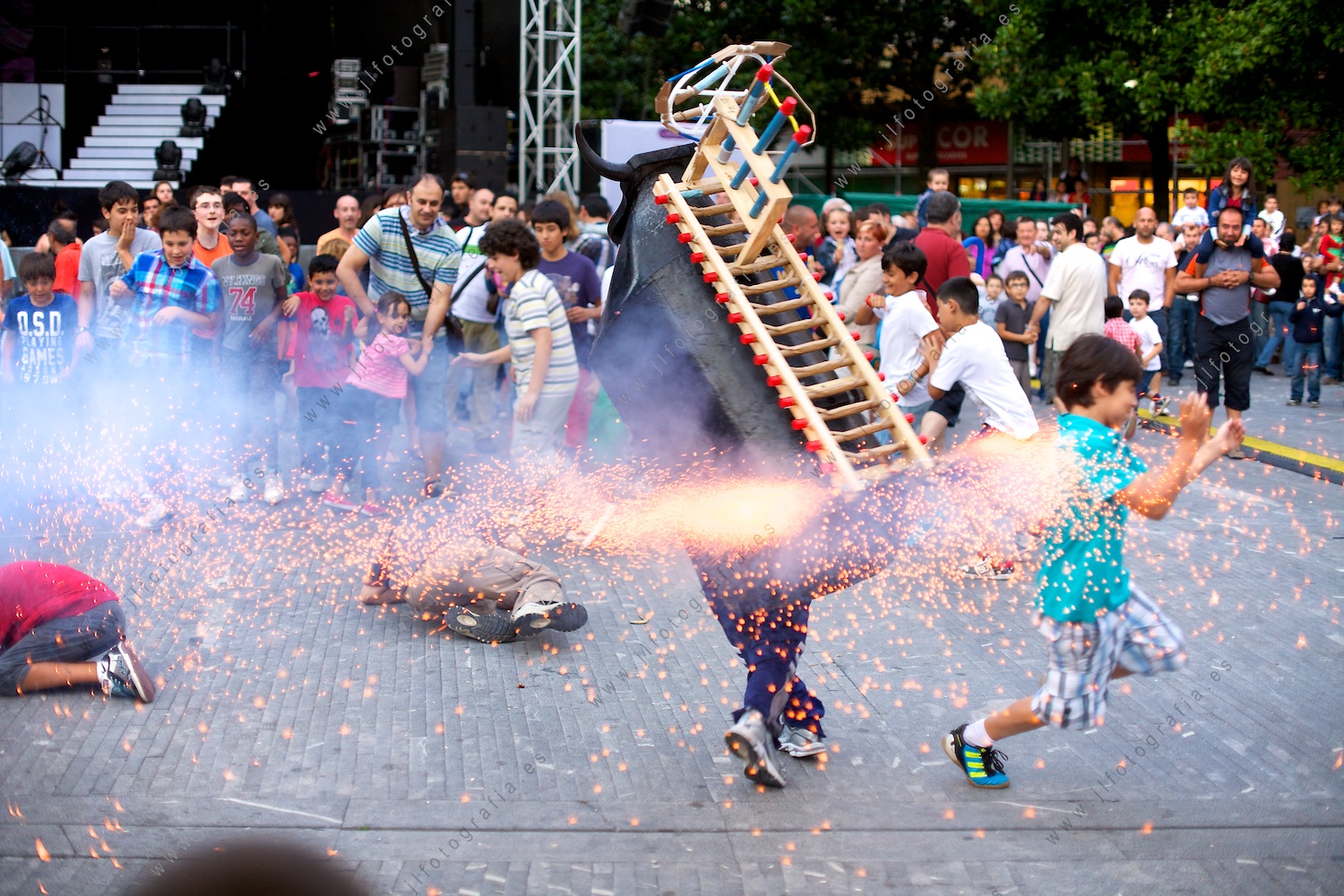 Toro de fuego... adrenalina