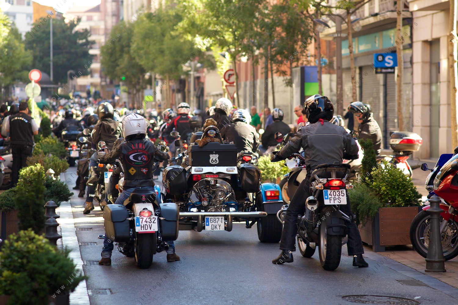 Marcha motera por Barakaldo.