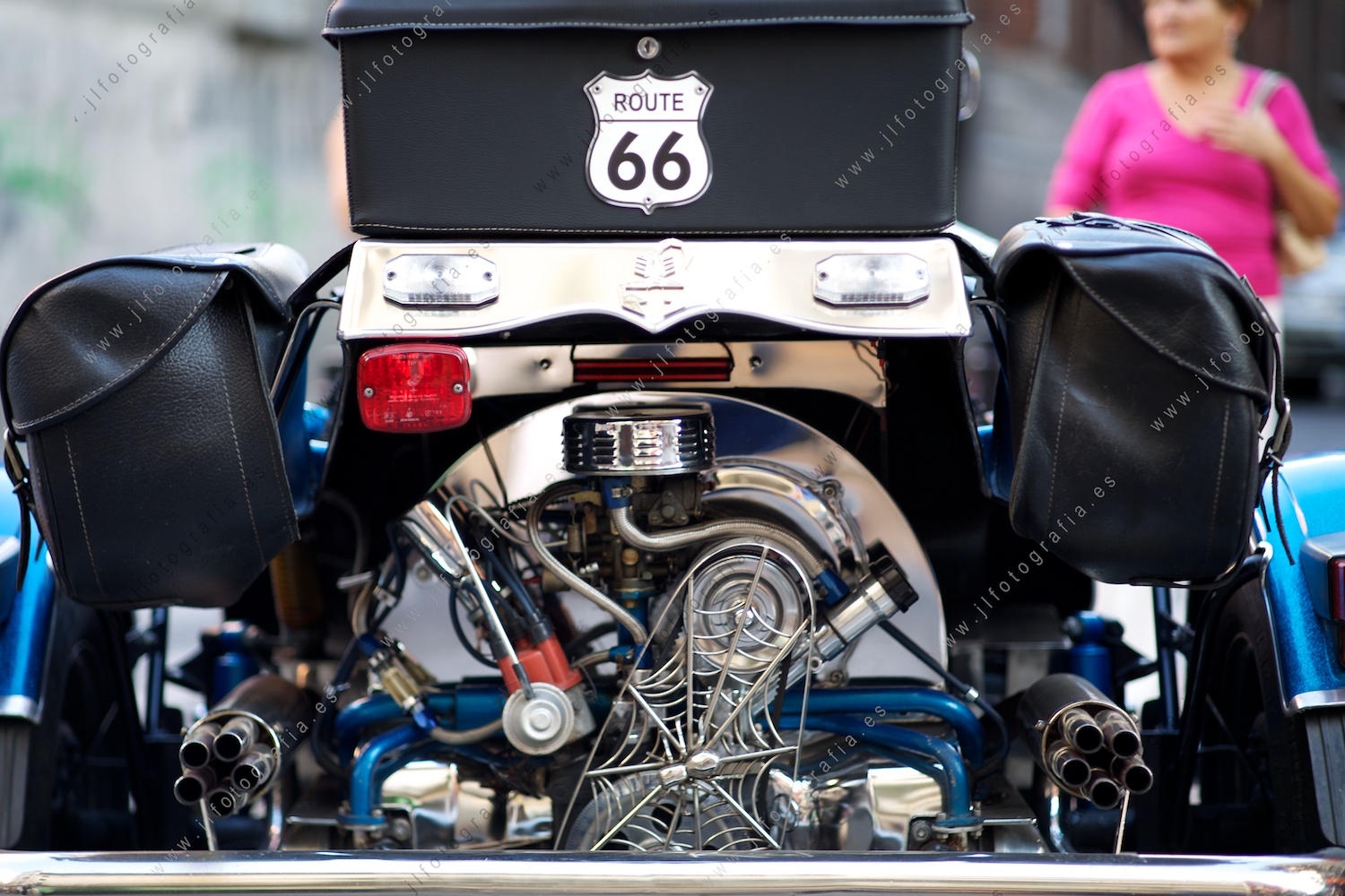 Trasera de un trike