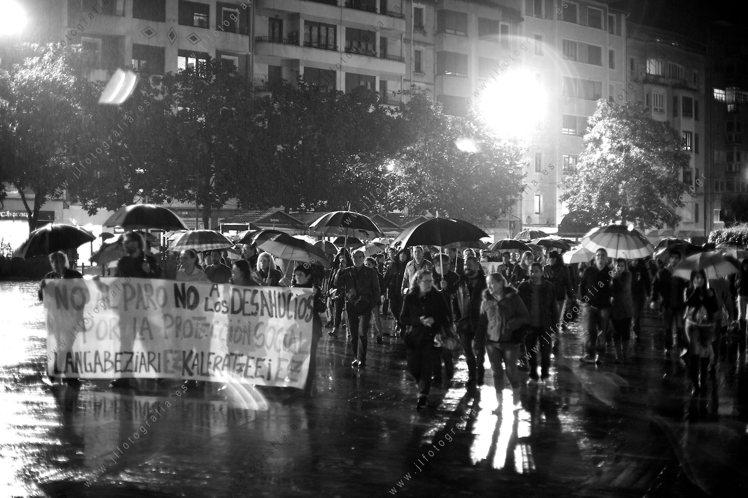 Manifestación contra los desahucios