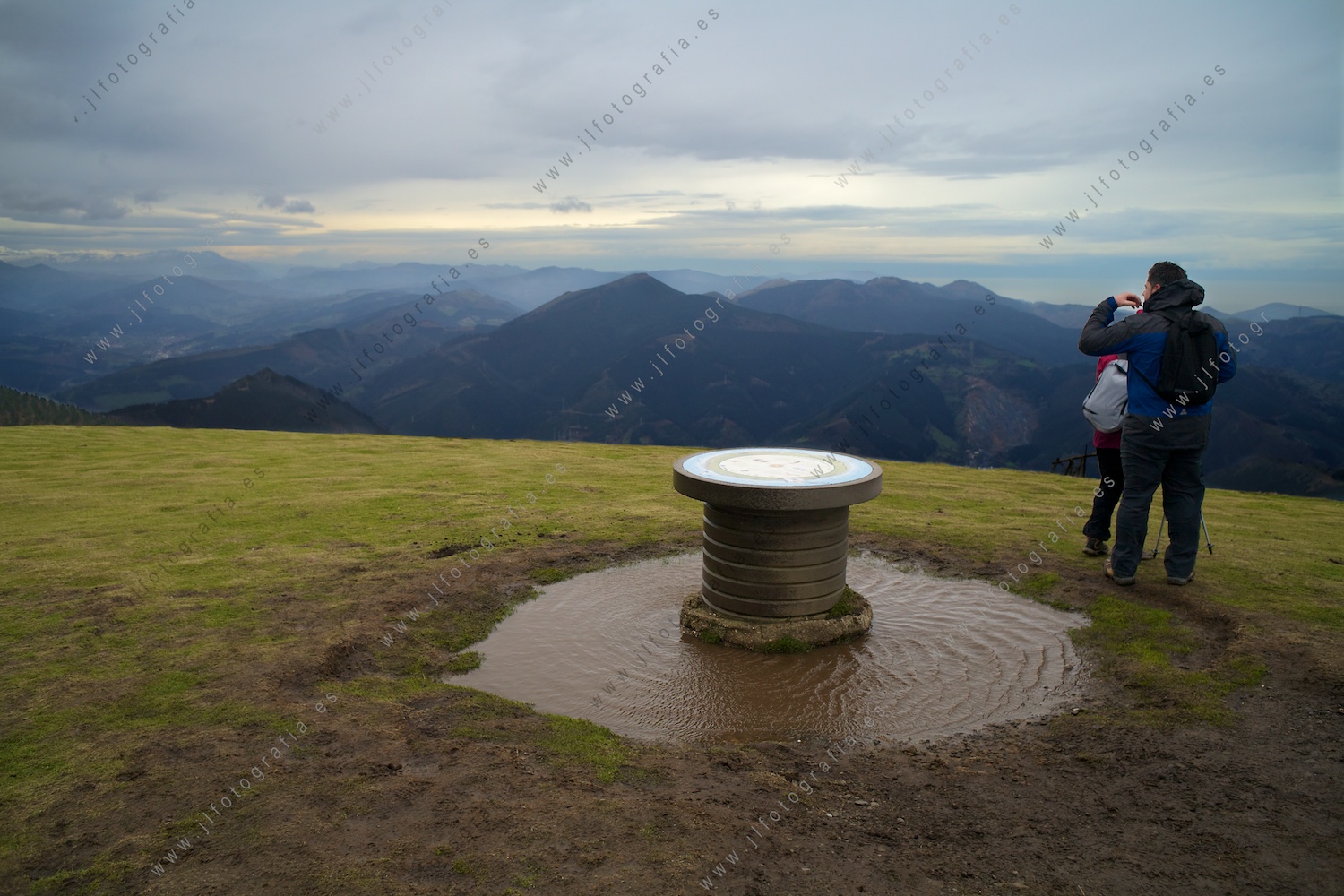 En la cima del Ganekogorta