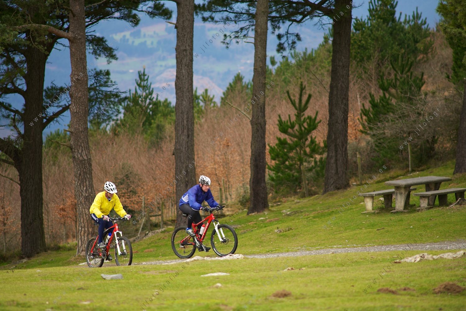 El paseo en mountain bike muy recomendable