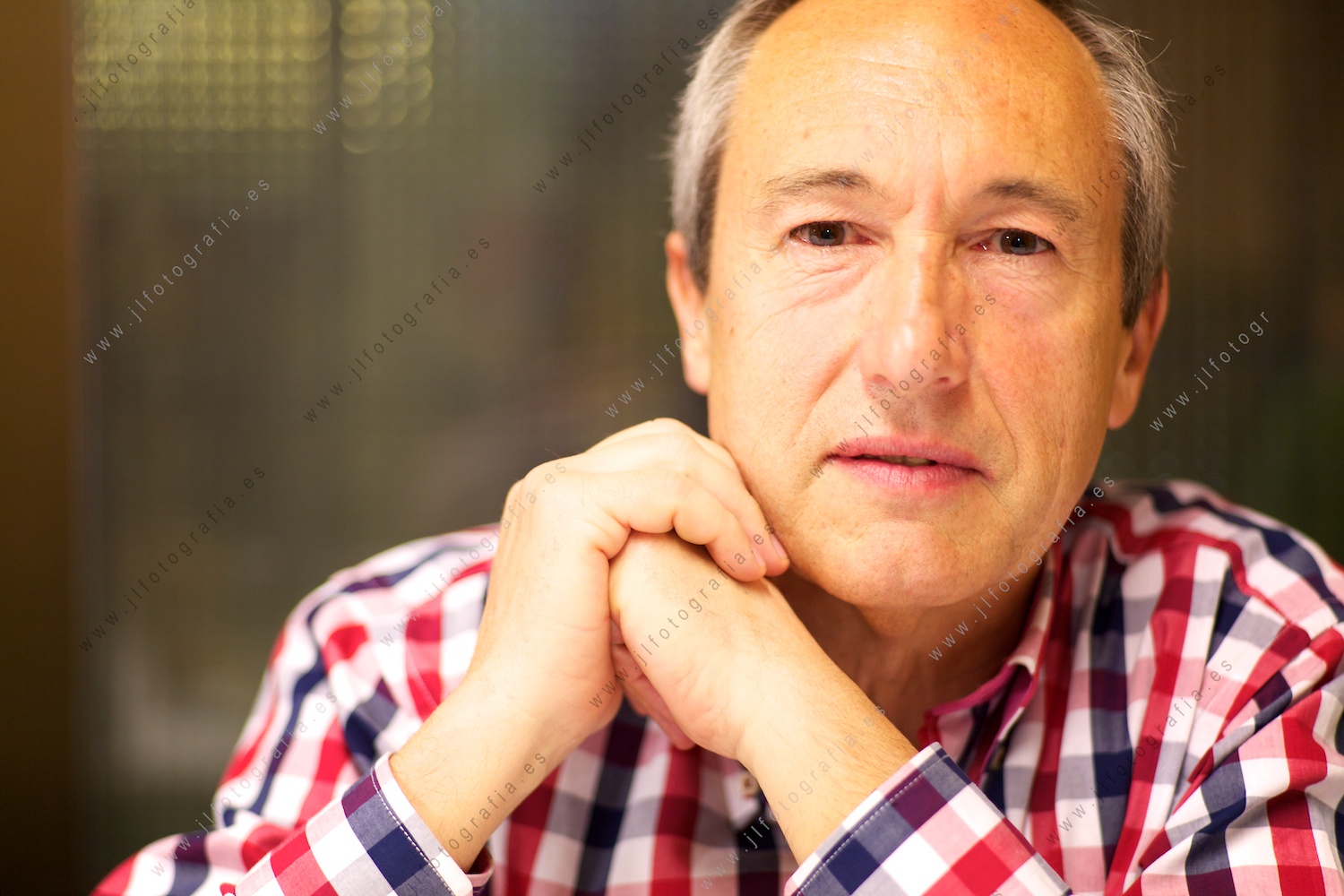 Javier P. Fernández Ferreras durante la cena en el Bihotz Gaztea