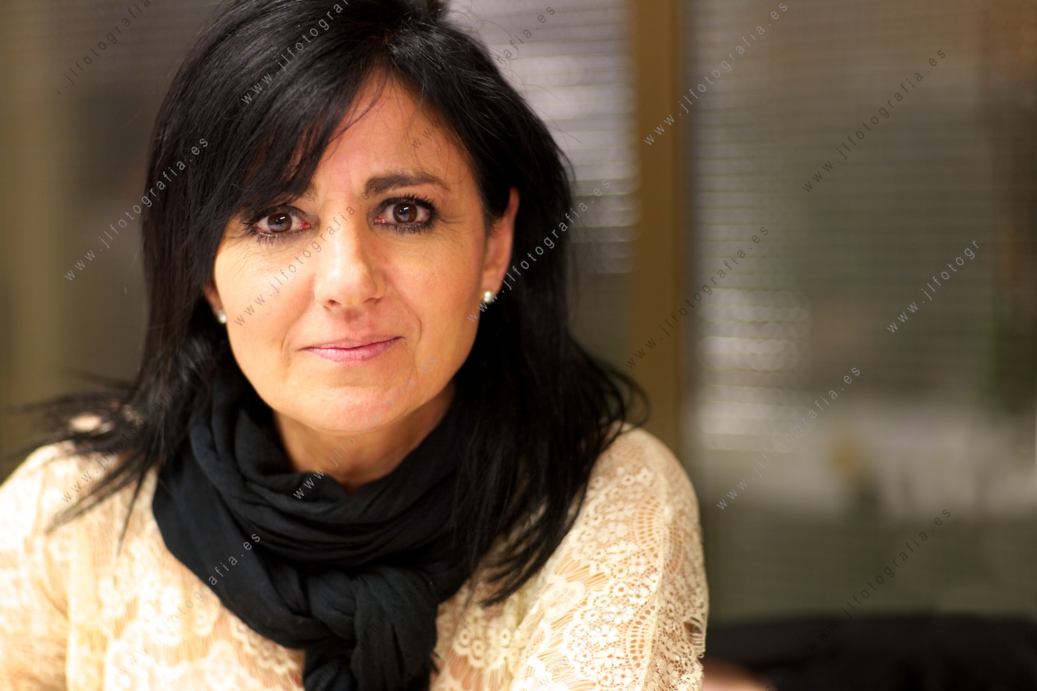 Mamen Mari Ayala durante la cena en el Bihotz Gaztea