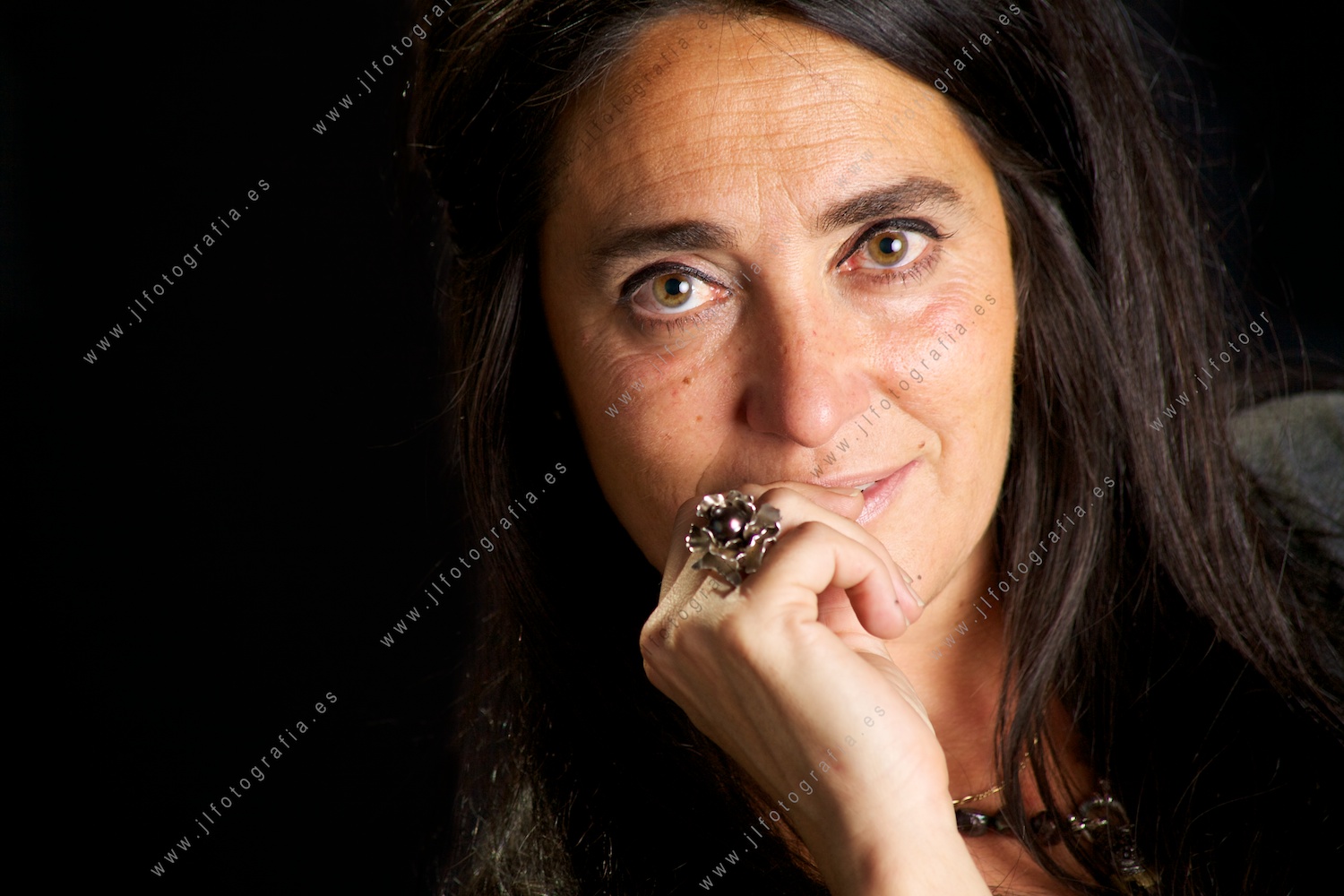Nerea Gamarra en plano muy corto