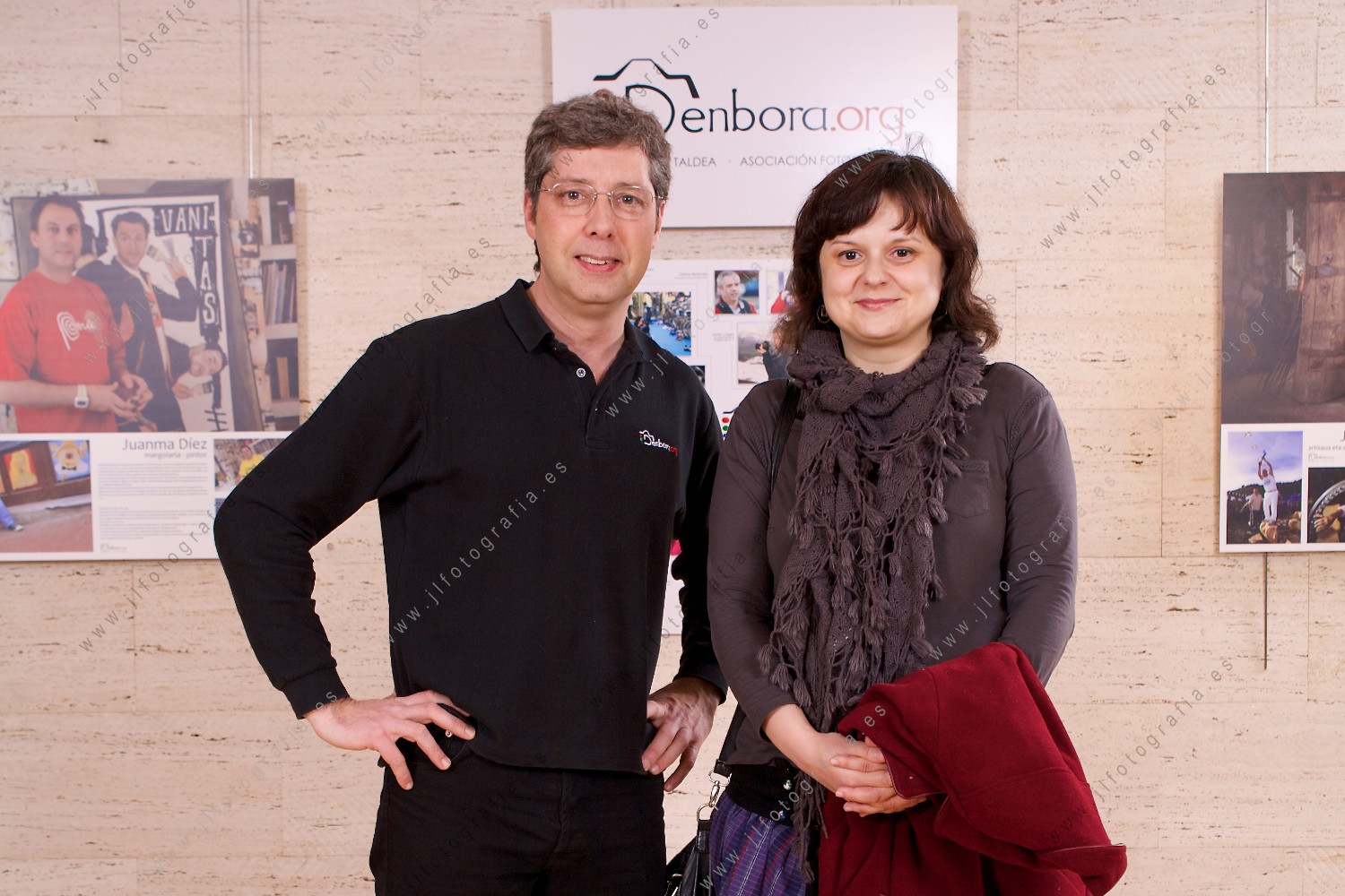 Javier López con Raquel Alzate