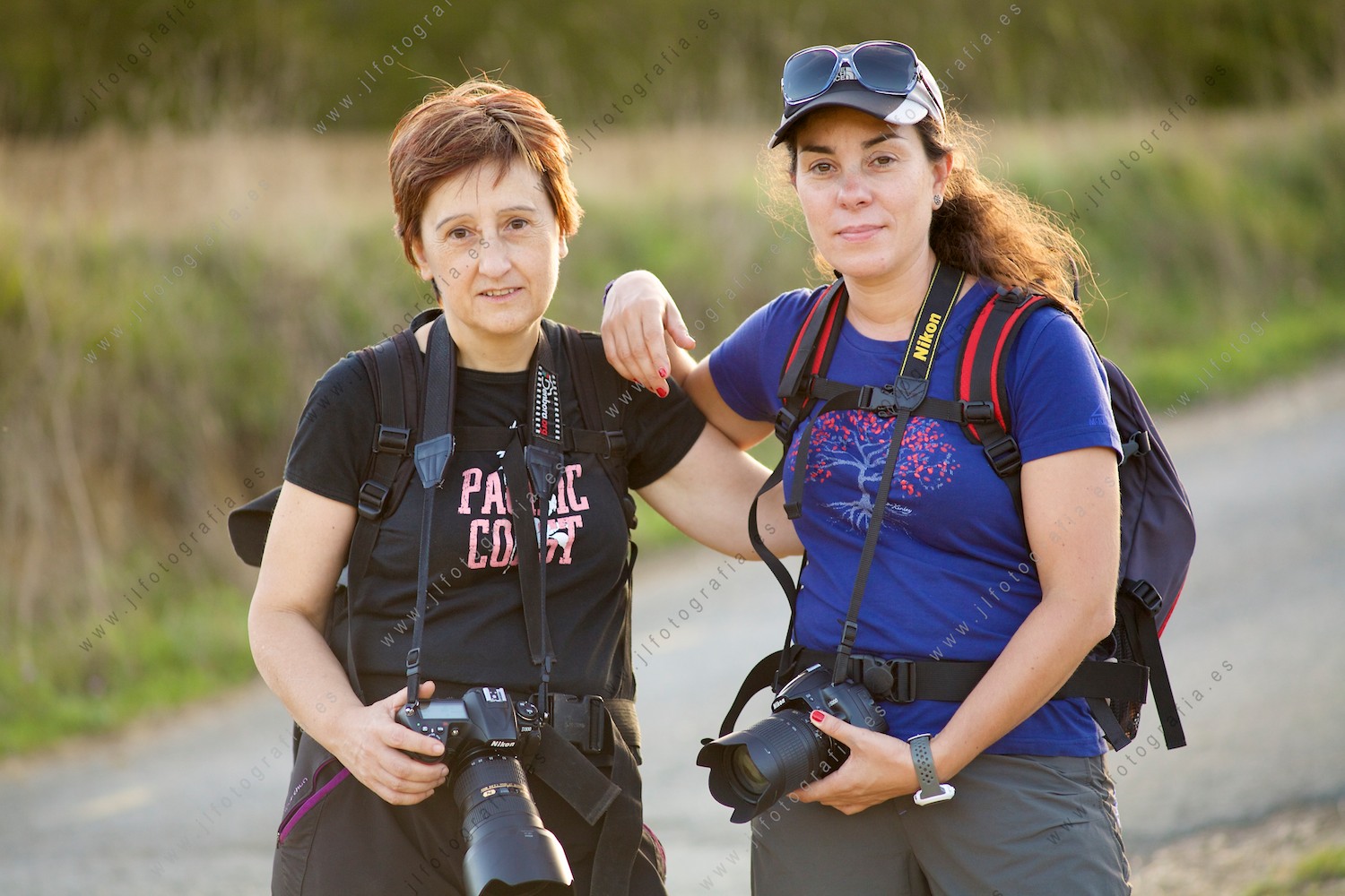 Fotógrafas de Denbora, retrato de plano medio en Antoñana