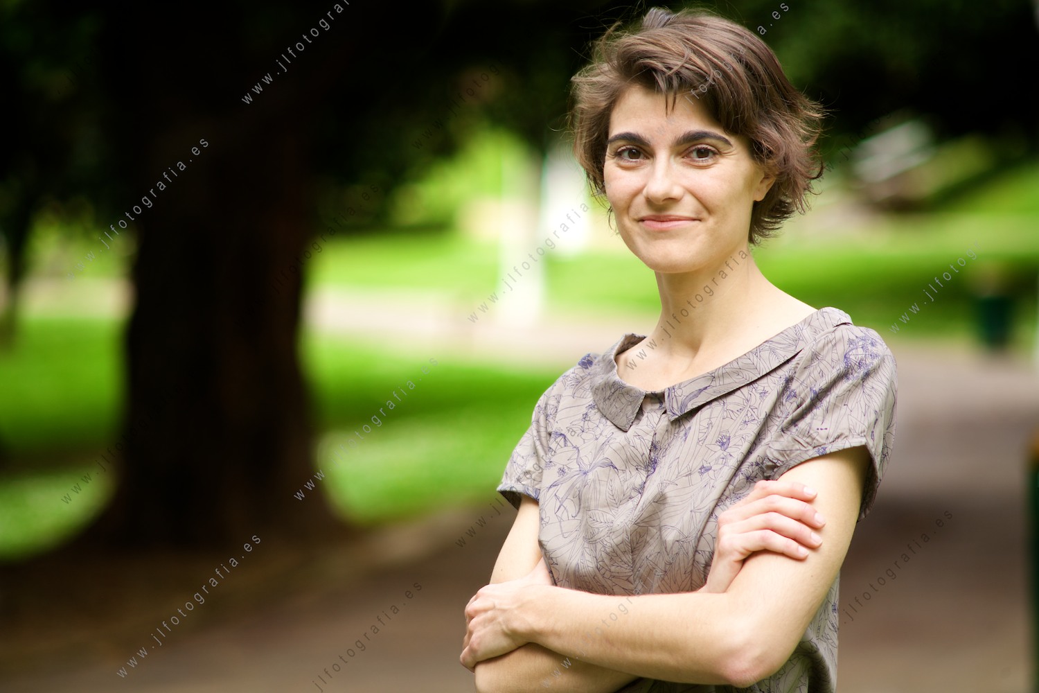 Rosa Martínez, coportavoz federal de EQUO, retrato de plano medio 