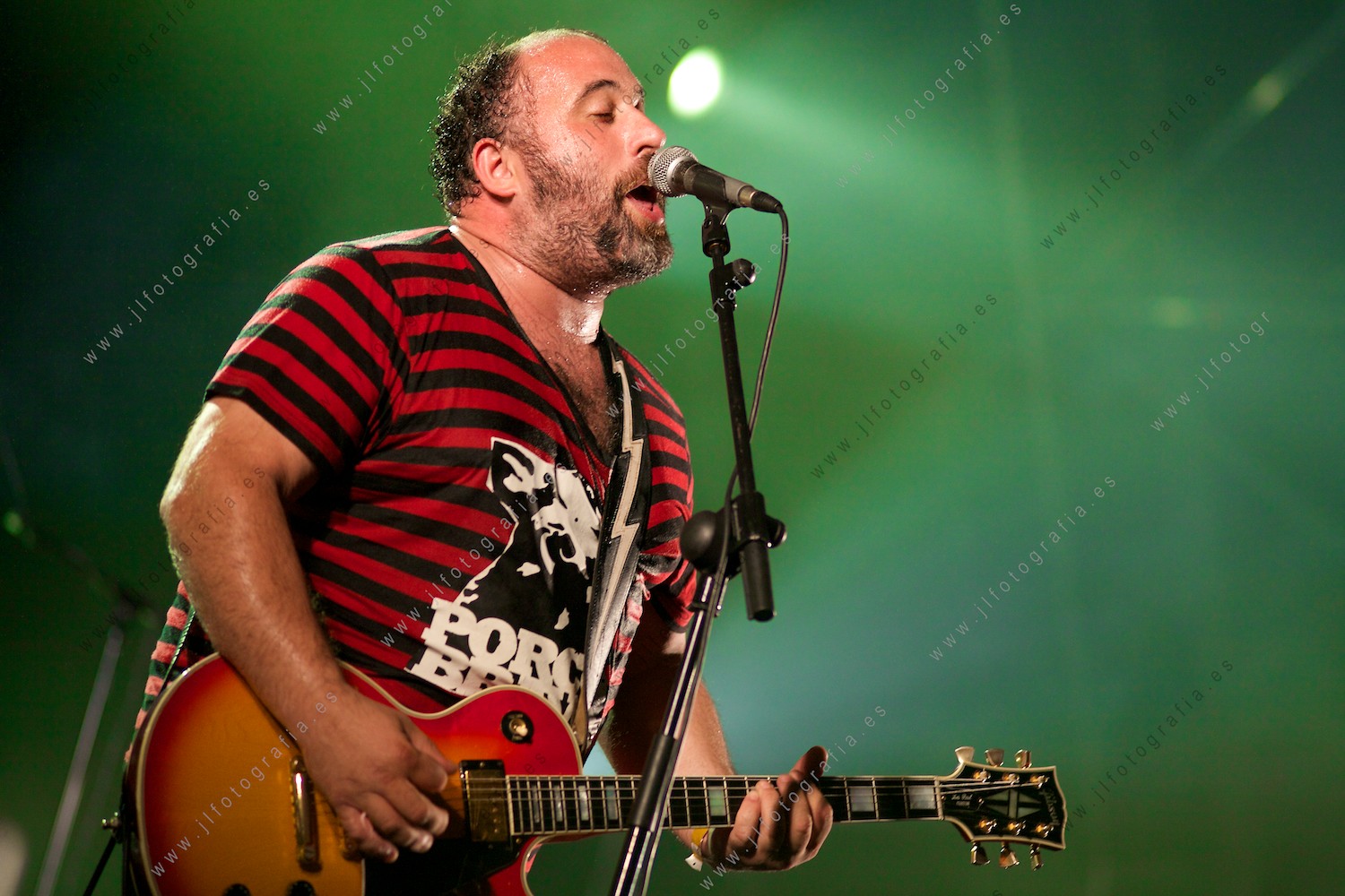 Uno de los componentes del grupo musical de Barakaldo Porco Bravo