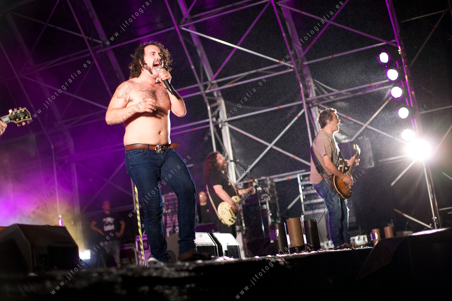 Porco Bravo durante su concierto en Barakaldo