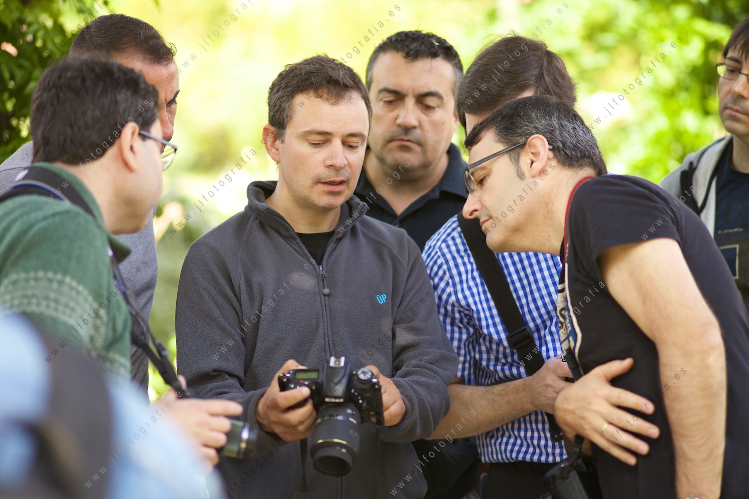 Pedro Javier Pascual, enseñando a sus alumnos