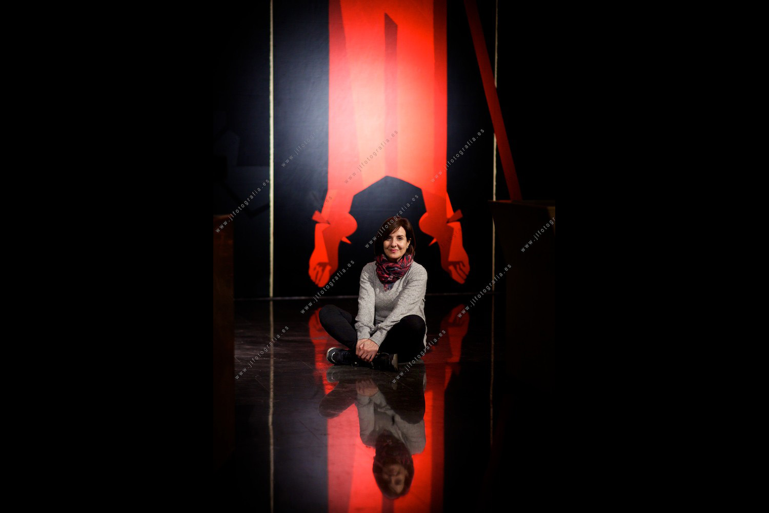 Rosana Morales de Denbora retratada en el santuario de Aranzazu, en Gipuzkoa.