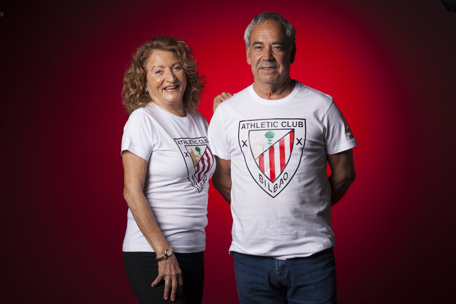 Fotografía de Retrato de estudio en Nerekopi a un matrimonio del Athletic de Bilbao.