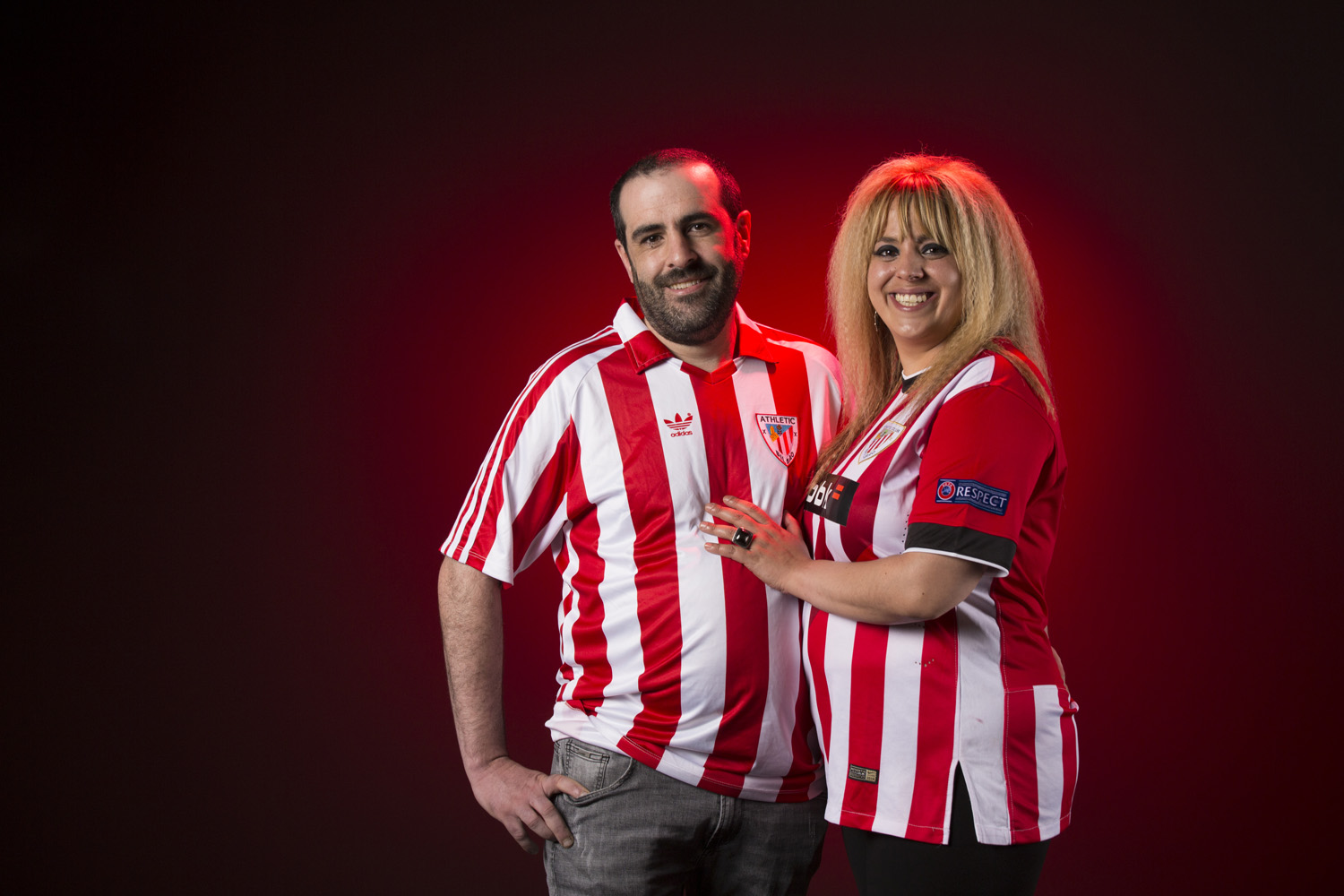 Fotografía de Retrato de estudio en Nerekopi a un matrimonio del Athletic de Bilbao.