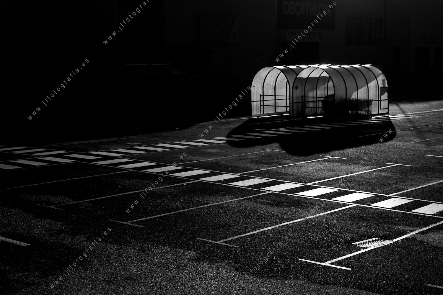 Fotografía tipo street en blanco y negro.