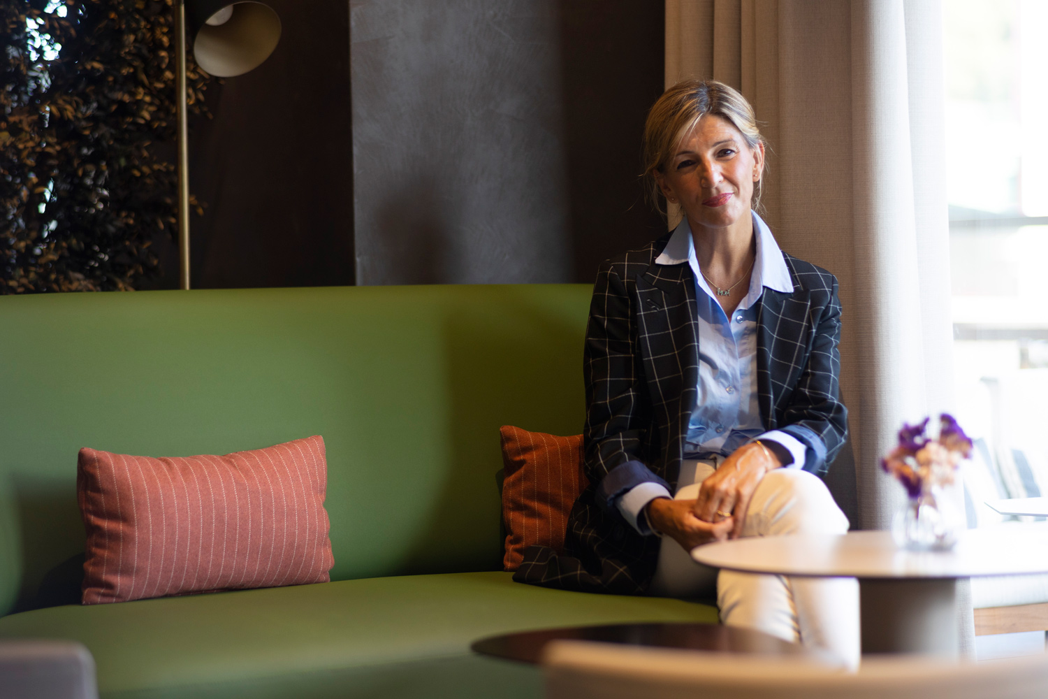 Retrato de Yolanda Díaz en Bilbao